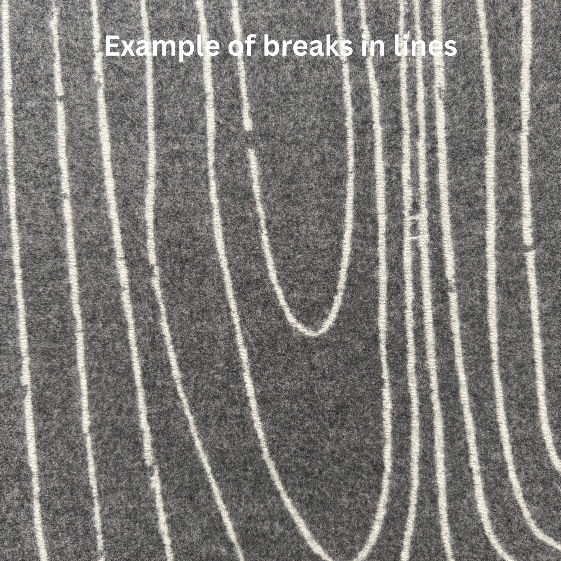 100% Cashmere Woodgrain Pattern Gray Throw Blanket // sample // second-Jet&Bo