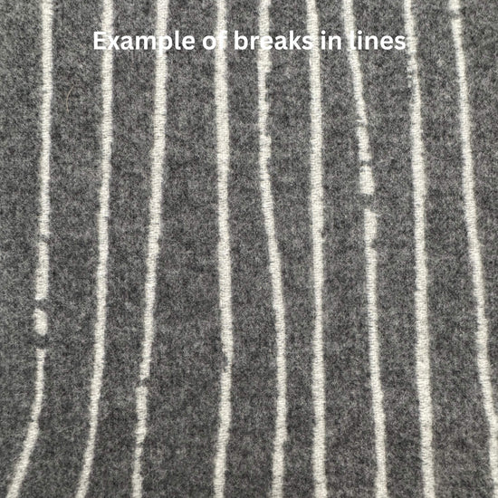 100% Cashmere Woodgrain Pattern Gray Throw Blanket // sample // second-Jet&Bo