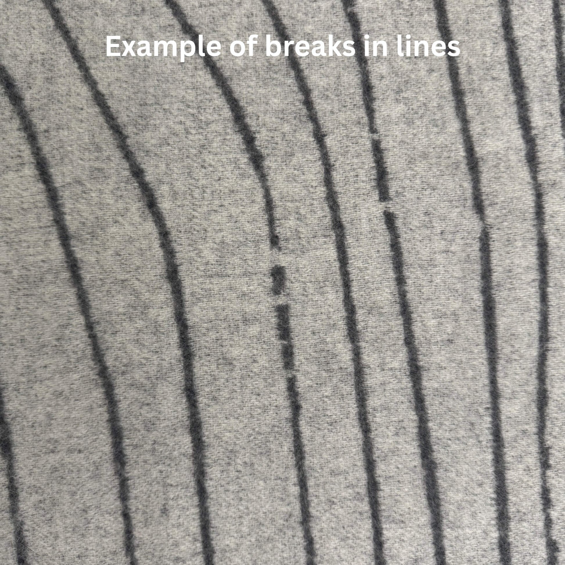 100% Cashmere Woodgrain Pattern Gray Throw Blanket // sample // second-Jet&Bo