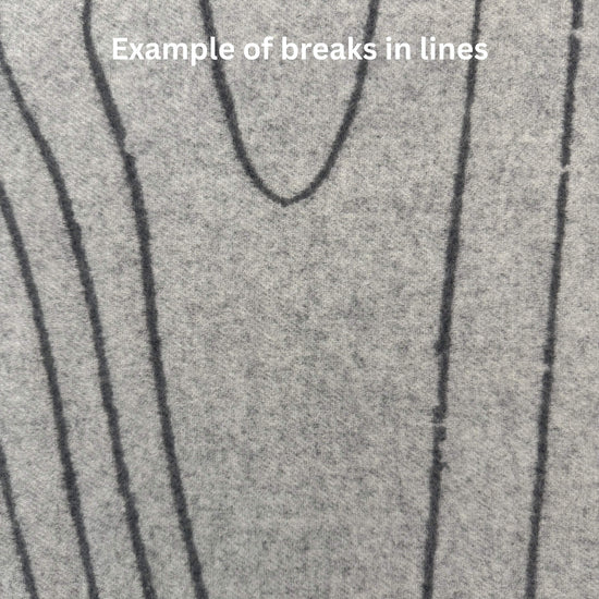 100% Cashmere Woodgrain Pattern Gray Throw Blanket // sample // second-Jet&Bo