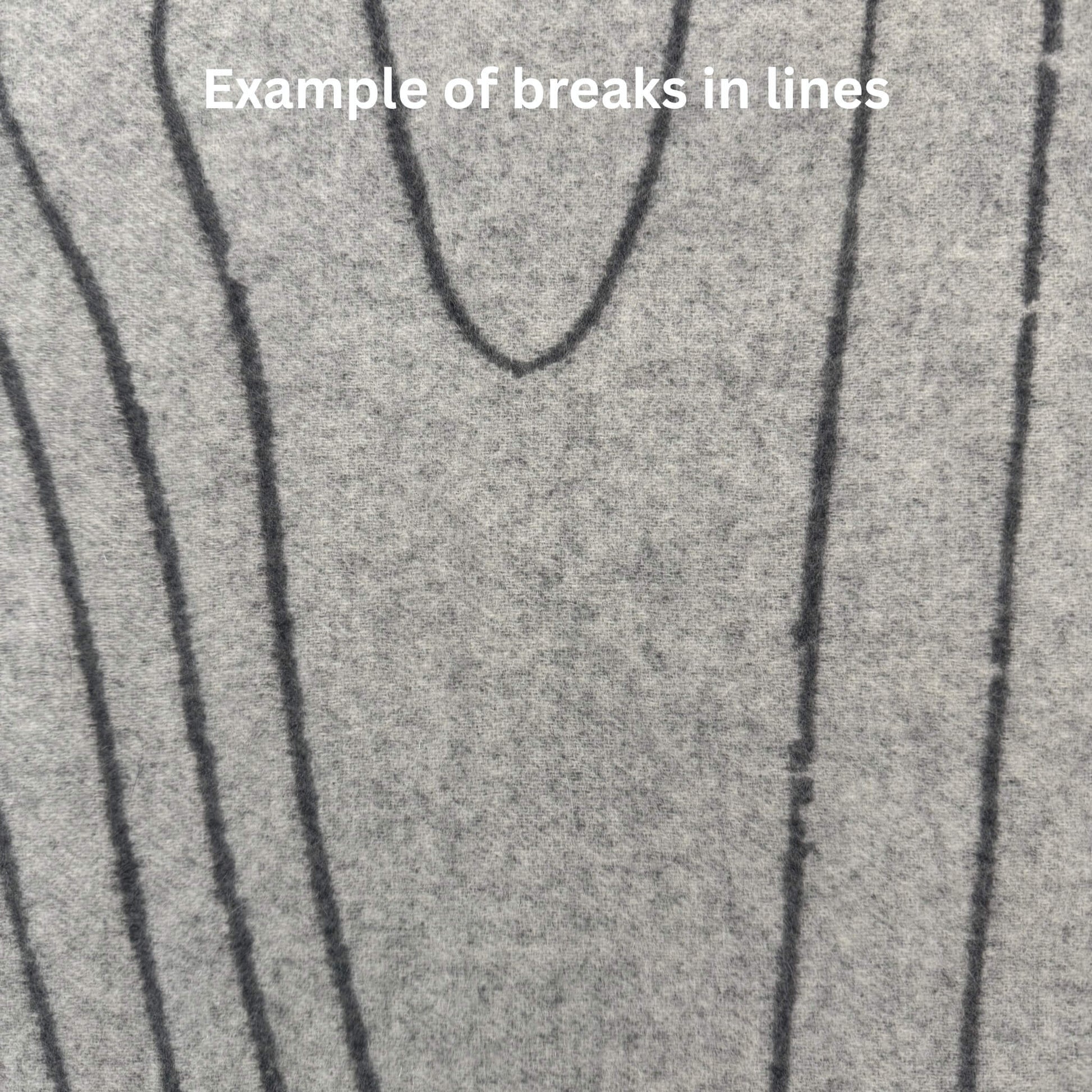 100% Cashmere Woodgrain Pattern Gray Throw Blanket // sample // second-Jet&Bo