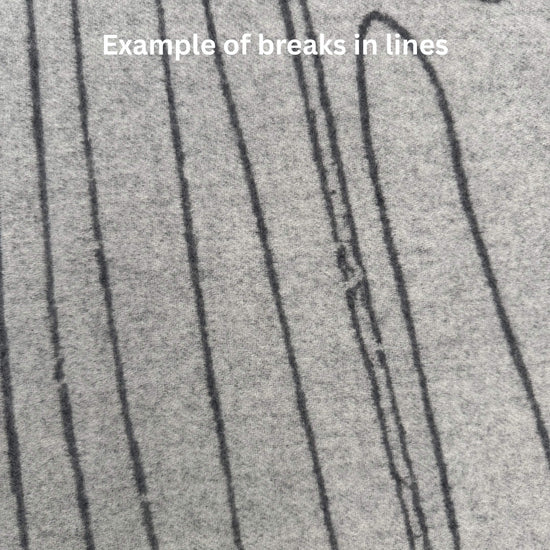 100% Cashmere Woodgrain Pattern Gray Throw Blanket // sample // second-Jet&Bo