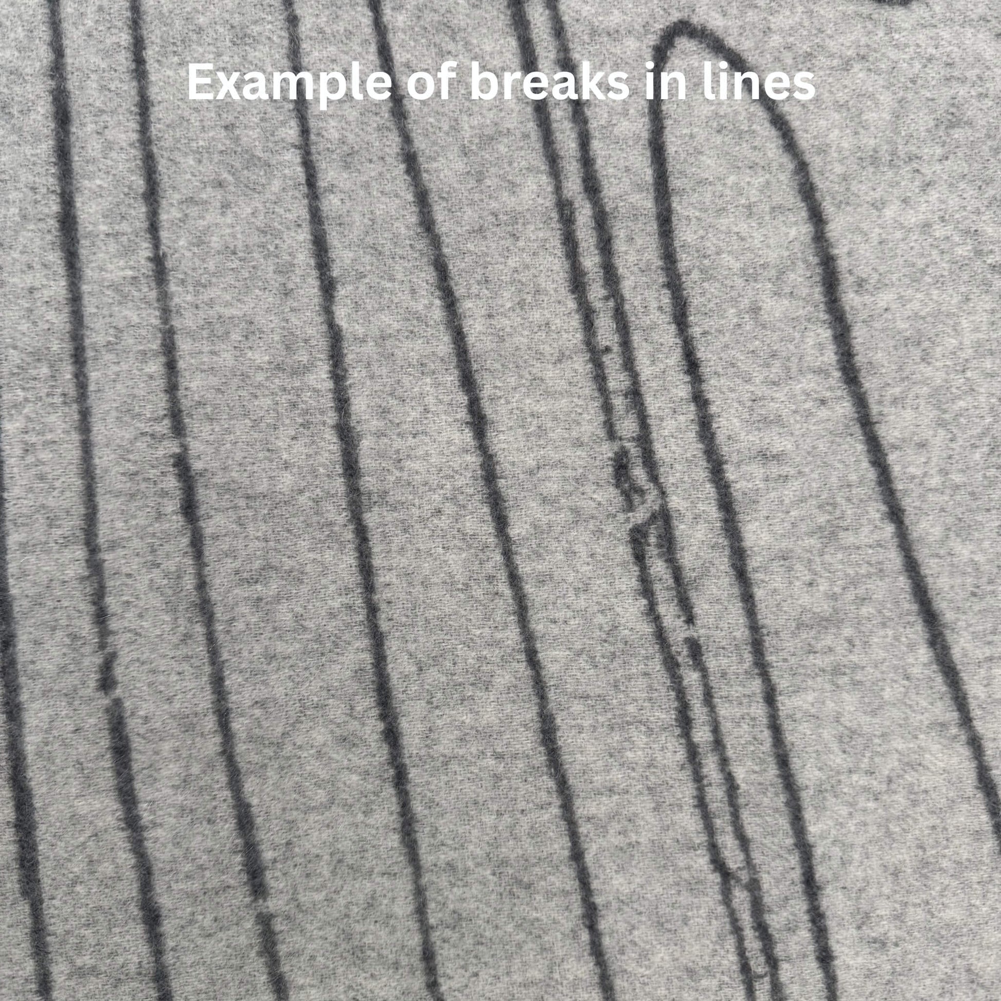 100% Cashmere Woodgrain Pattern Gray Throw Blanket // sample // second-Jet&Bo