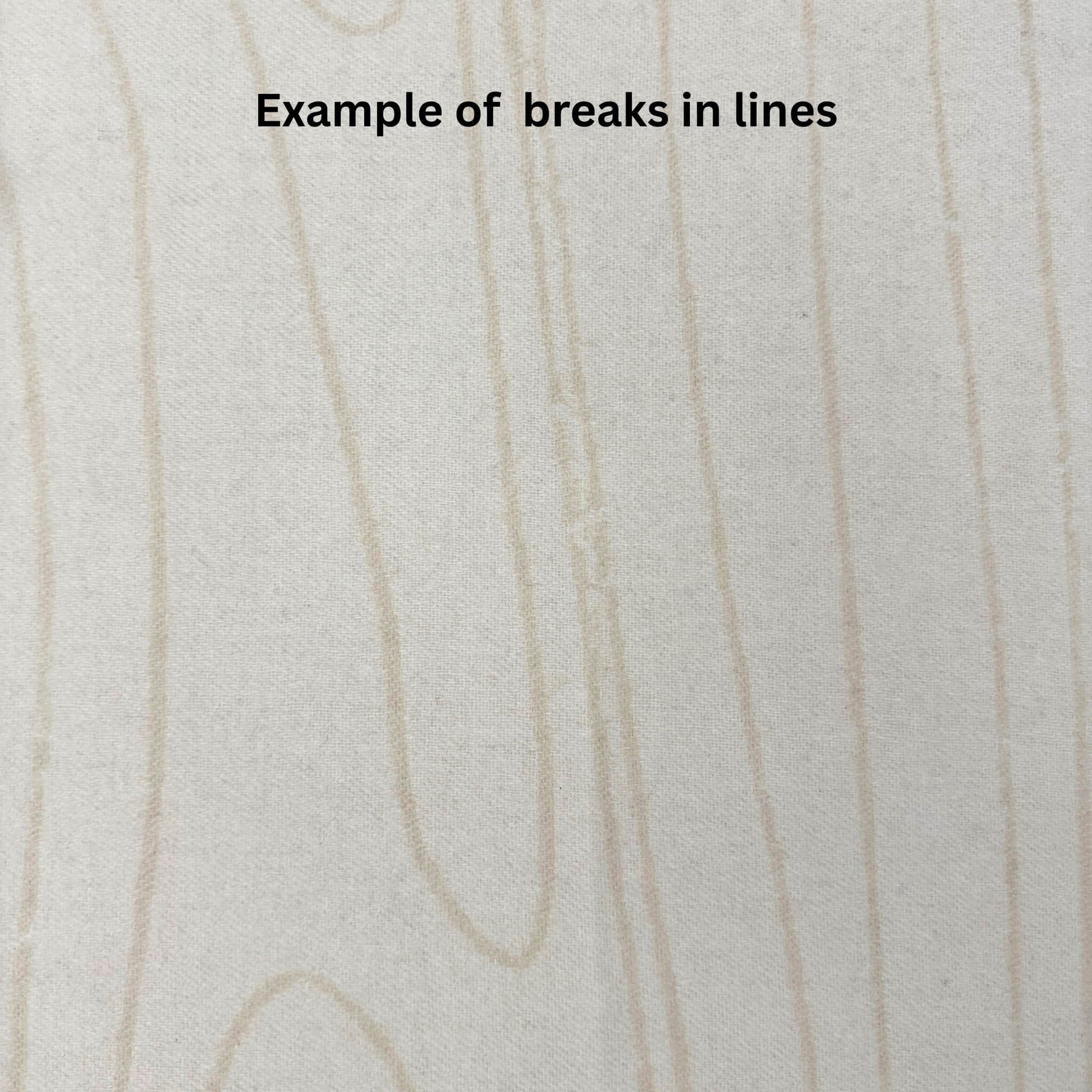 100% Cashmere Woodgrain Pattern Beige Throw Blanket // sample // second-Jet&Bo