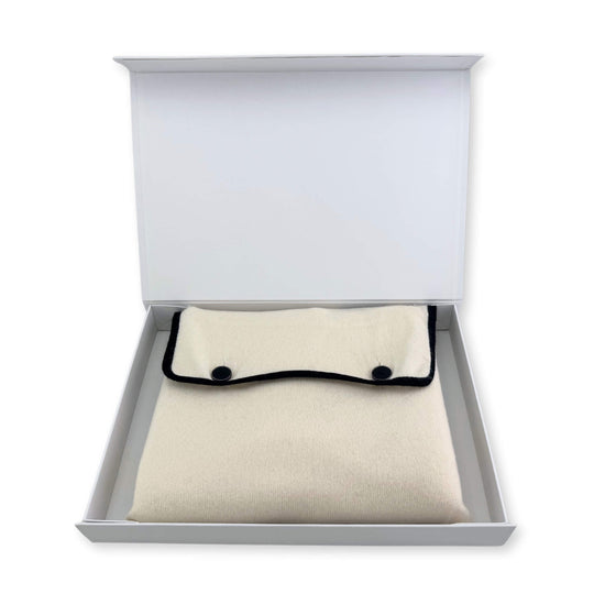 100% Cashmere Travel Set Black & White // sample-Jet&Bo