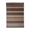 100% Cashmere Woven Brown Stripe Throw Blanket // sample-Jet&Bo
