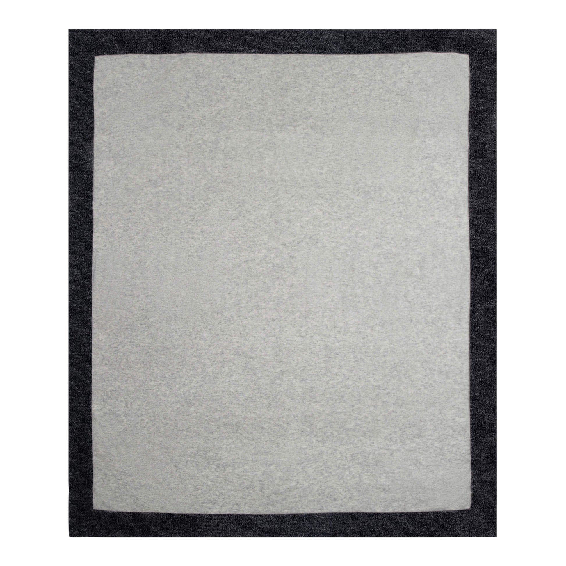 'Throw to Go' Cashmere Merino Travel Blanket (Gray & Charcoal)-Jet&Bo