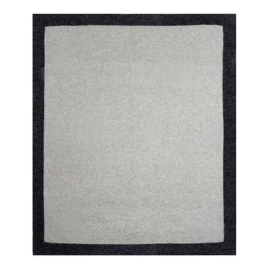 'Throw to Go' Cashmere Merino Travel Blanket (Gray & Charcoal)