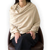 'So Soft, So Smart' Cashmere Travel Wrap & Blanket (Beige)-Jet&Bo