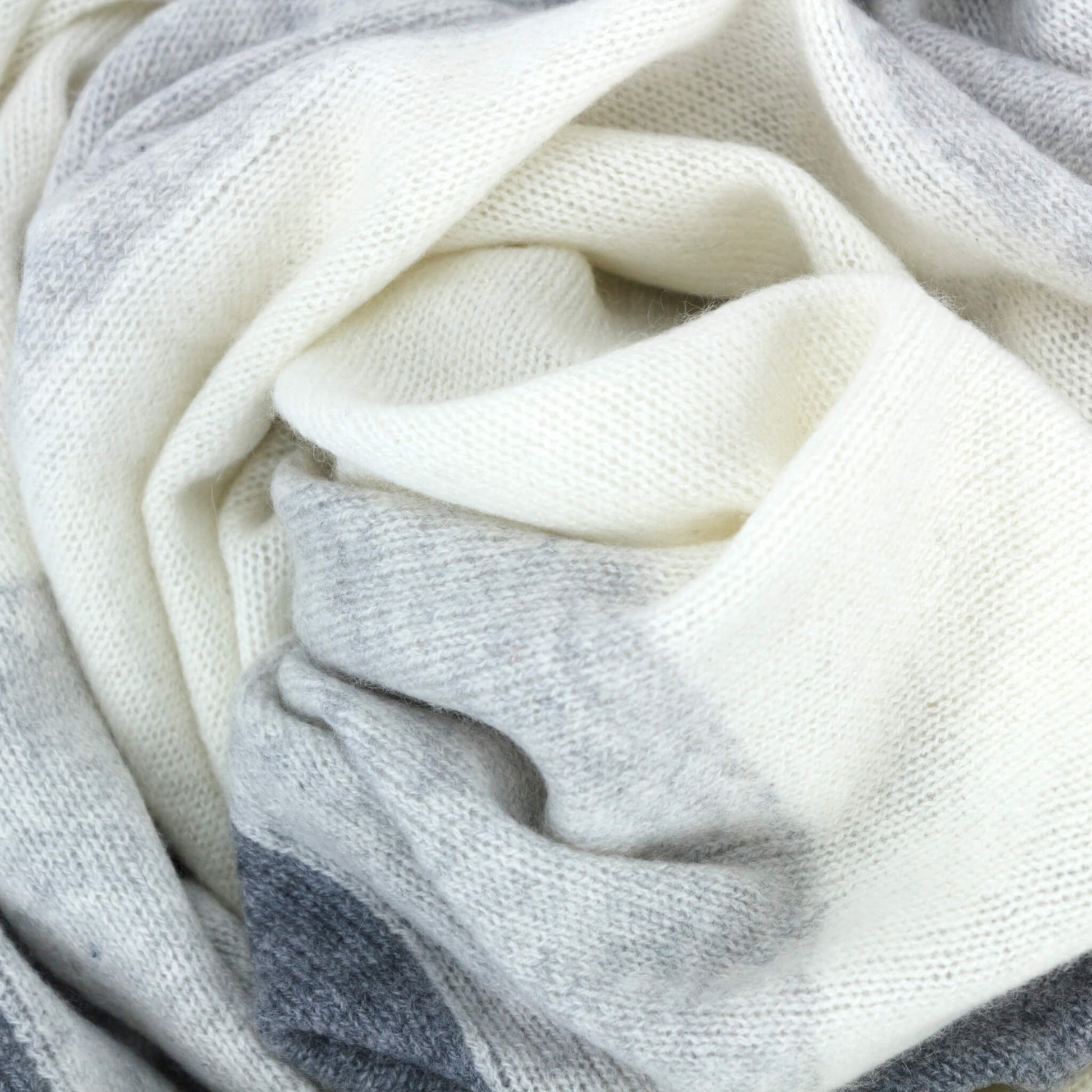 'So Soft, So Smart' Lightweight Colorblock Cashmere Travel Wrap (Gray)-Jet&Bo