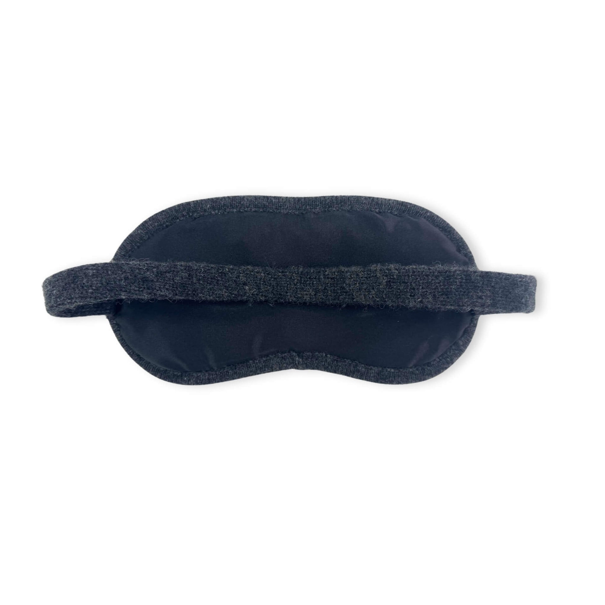 100% Cashmere Eye Mask with Silk Lining Charcoal // sample-Jet&Bo