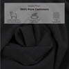 'So Soft, So Smart' Lightweight Cashmere Travel Wrap (Black)-Jet&Bo-Jet&Bo