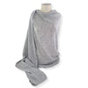 'So Soft, So Smart' Lightweight Cashmere Travel Wrap (Gray)-Jet&Bo