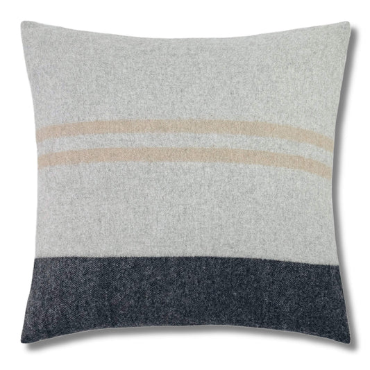 'Home and Away' Cashmere Throw Pillow (Gray)