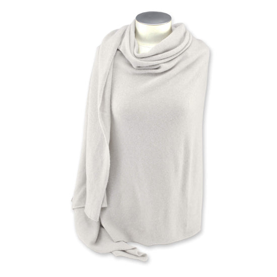 'So Soft, So Smart' Cashmere Travel Wrap & Blanket Ivory // second-Jet&Bo