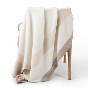 ‘Home & Away’ Cashmere Blanket Beige // second-Jet&Bo