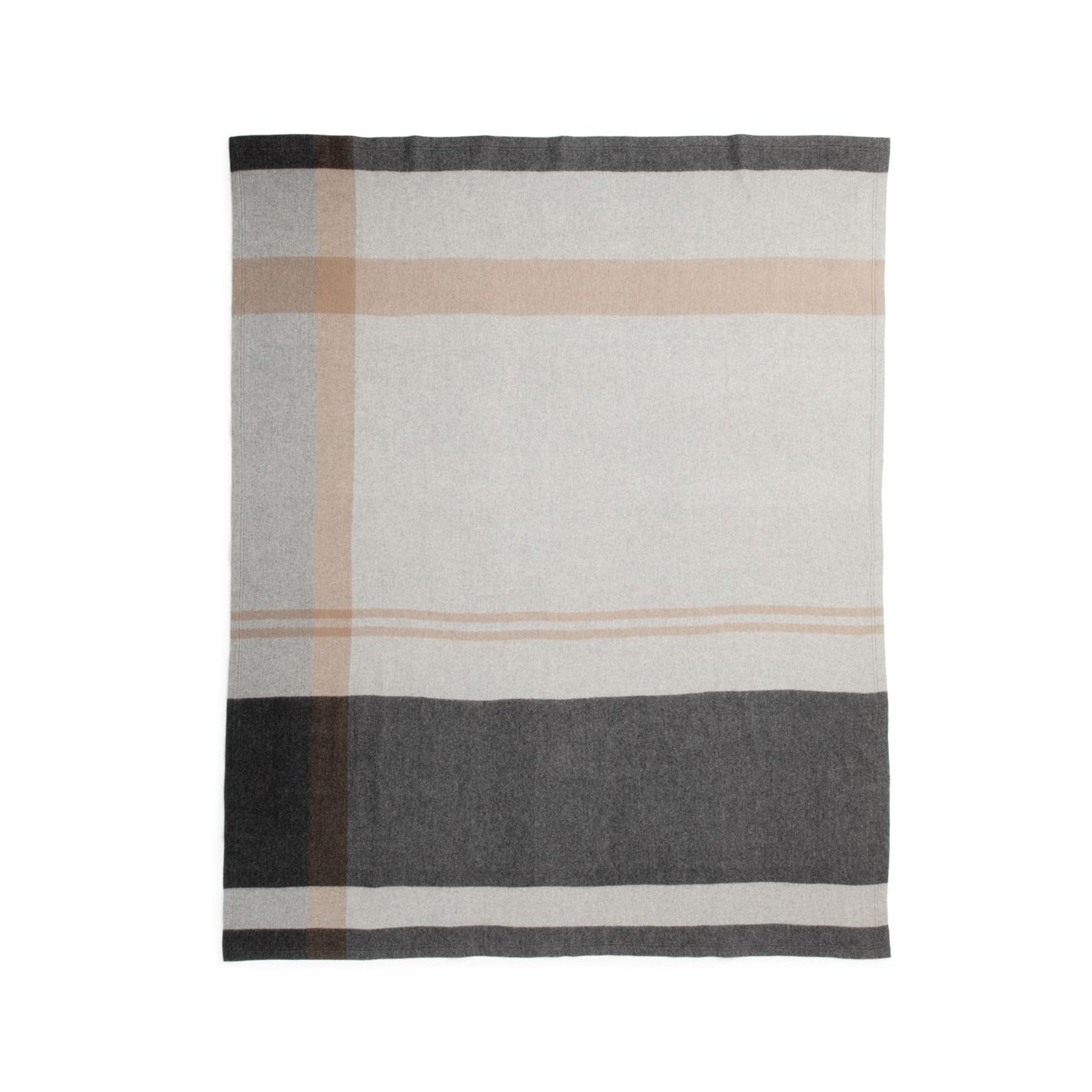 'Home and Away' Cashmere Blanket-Jet&Bo