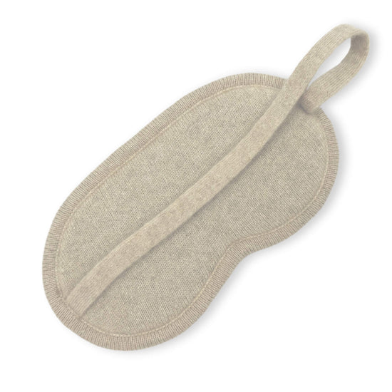 'Dream Envy' Cashmere Eye Mask (Natural)-Jet&Bo