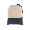 Cashmere Merino Blend Travel Blanket & Pouch Pink & Gray // sample-Jet&Bo