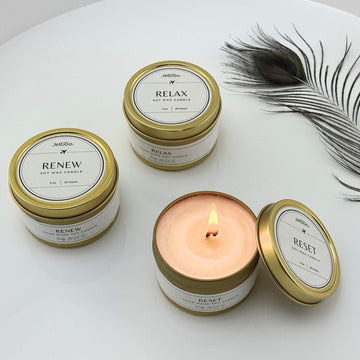 'Ready, Jet Set, Go' Travel Candle Set-Jet&Bo