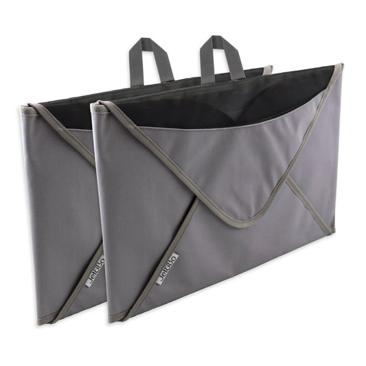 'Better Dressed Than The Rest' Travel Garment Folder (Gray) Set of Two-Jet&Bo