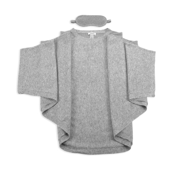'Sky High Siesta' Cashmere Travel Set (Gray)-Jet&Bo
