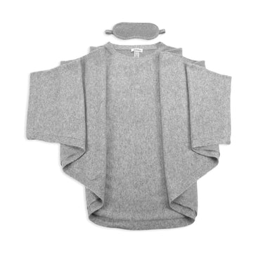 'Sky High Siesta' Cashmere Travel Set (Gray)-Jet&Bo