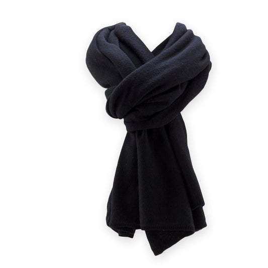 'So Soft, So Smart' Cashmere Travel Wrap & Blanket (Black)-Jet&Bo