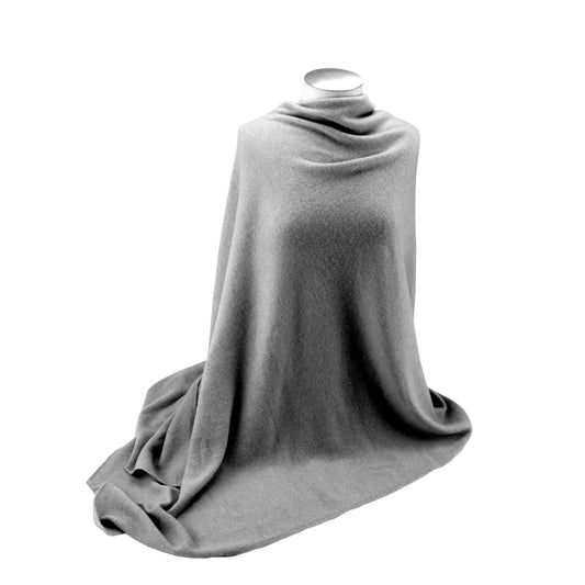 'So Soft, So Smart' Cashmere Travel Wrap & Blanket (Gray)-Jet&Bo