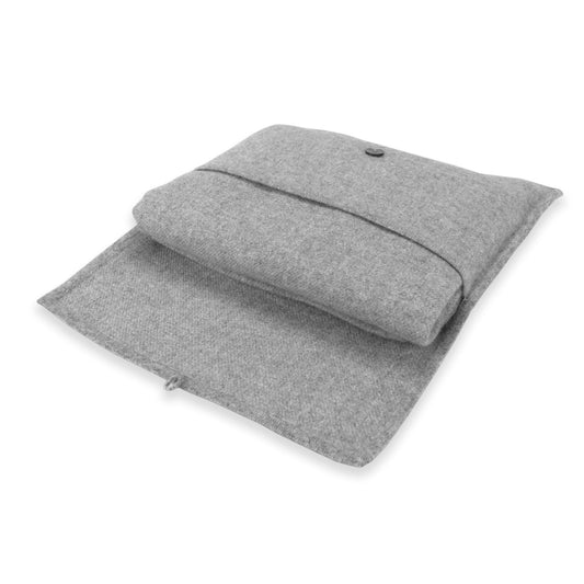 'Your New Best Friend' Cashmere Travel Blanket (Gray)-Jet&Bo