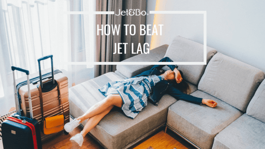 Traveler lying on couch tired