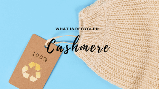 Cashmere sweater sleeve and hang tag