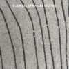 100% Cashmere Woodgrain Pattern Gray Throw Blanket // sample // second