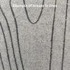 100% Cashmere Woodgrain Pattern Gray Throw Blanket // sample // second