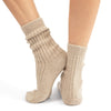 'Hygge' Cashmere Socks (Women's Beige)