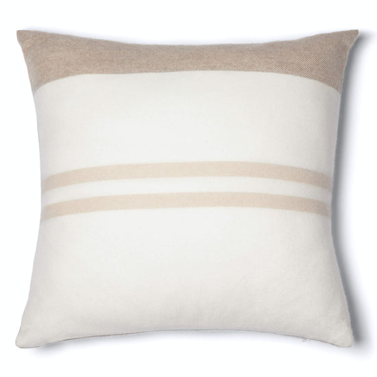 'Home and Away' Cashmere Throw Pillow (Beige)