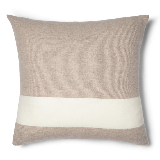 'Home and Away' Cashmere Throw Pillow (Beige)