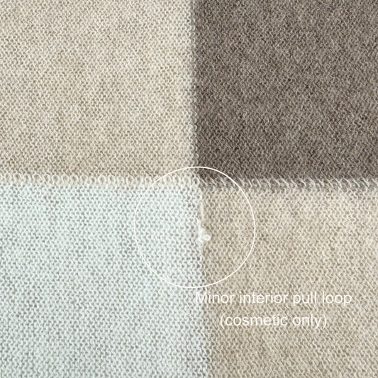 'So Soft, So Smart' Lightweight Colorblock Cashmere Travel Wrap Beige // second