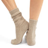 'Hygge' Cashmere Bed Socks (Women's Beige)