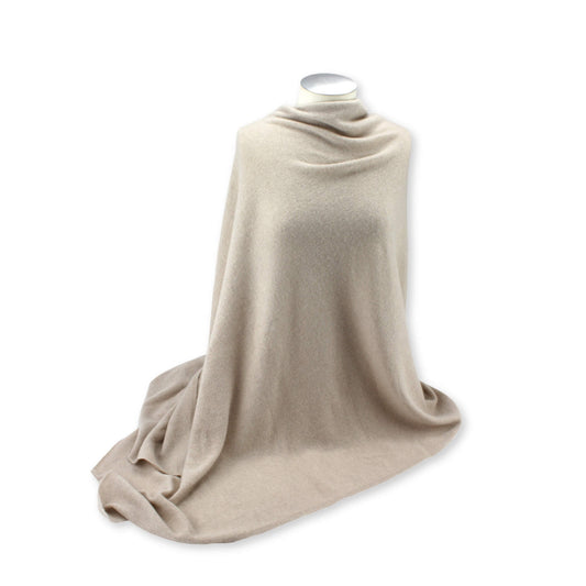 'So Soft, So Smart' Cashmere Travel Wrap & Blanket (Beige)