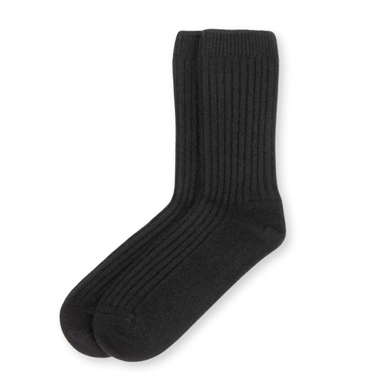 'Hygge' Cashmere Socks (Men's Black)