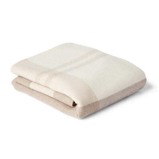 'Home and Away' Cashmere Blanket (Beige)-Jet&amp;Bo