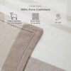 'Home and Away' Cashmere Blanket (Beige)-Jet&amp;Bo