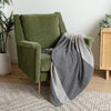'Home and Away' Cashmere Blanket (Gray)-Jet&amp;Bo