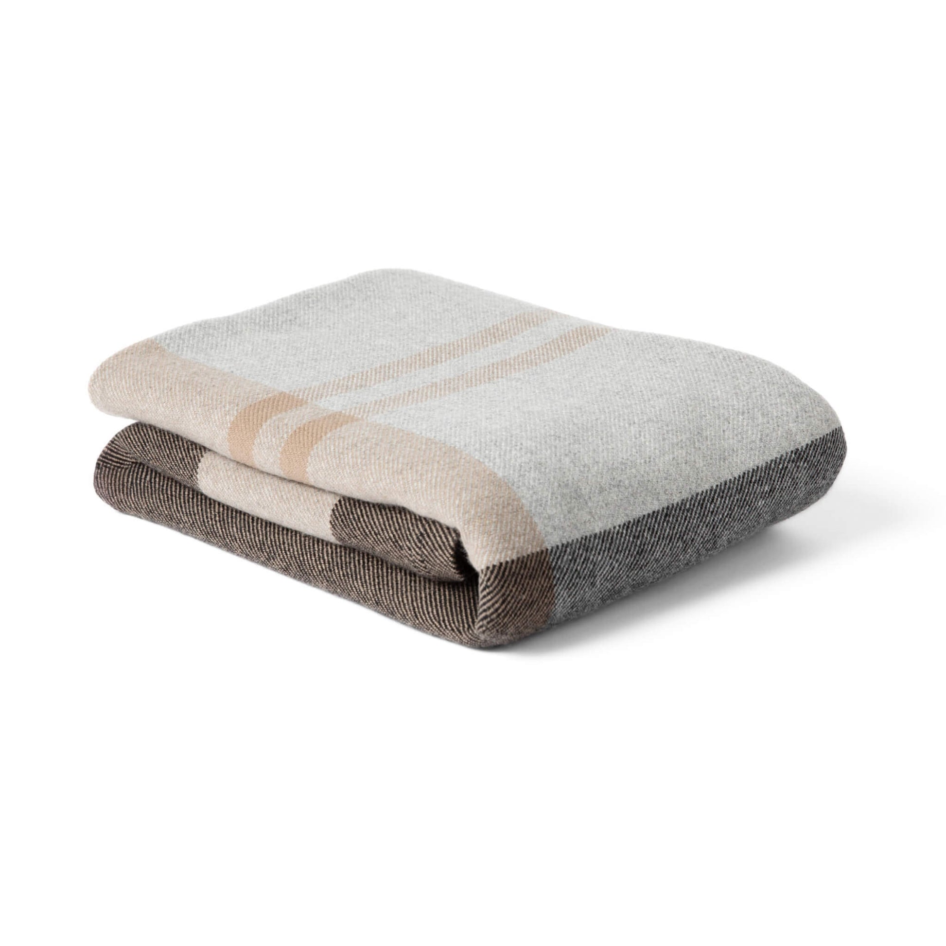'Home and Away' Cashmere Blanket (Gray)-Jet&amp;Bo
