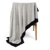 'Throw to Go' Cashmere Merino Travel Blanket (Gray & Charcoal)