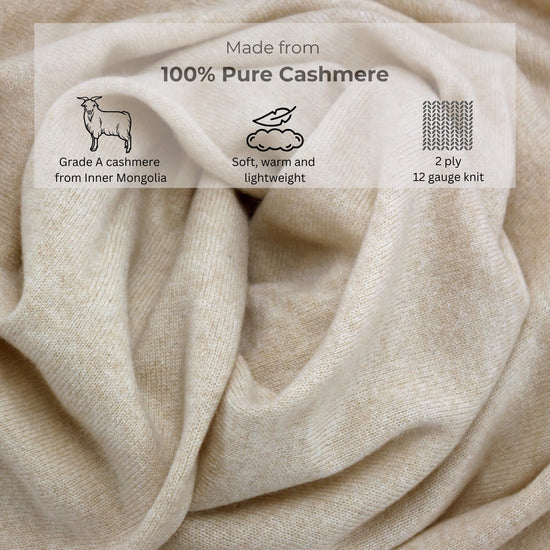 'Make Travel Luxurious Again' Cashmere Travel Set (Natural)-Jet&amp;Bo