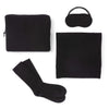 'Make Travel Luxurious Again' Cashmere Travel Set (Black)-Jet&amp;Bo