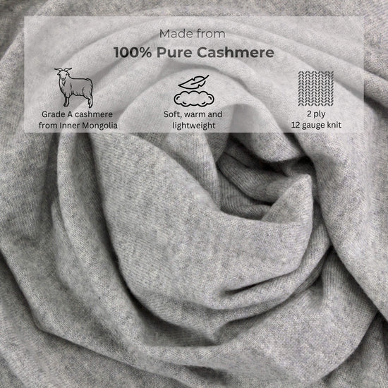 'Make Travel Luxurious Again' Cashmere Travel Set (Gray)-Jet&Bo-Jet&amp;Bo