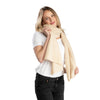 'So Soft, So Smart' Lightweight Cashmere Travel Wrap (Beige)-Jet&amp;Bo
